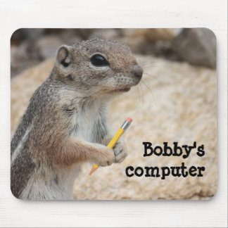 Squirrel Writer Mousepad