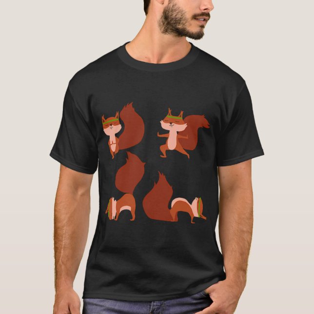 Squirrel Yoga T-Shirt (Front)