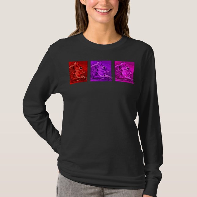 "Squirrelhol" Jeweltones T-Shirt (Front)