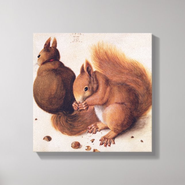 Squirrels, 1512 canvas print (Front)