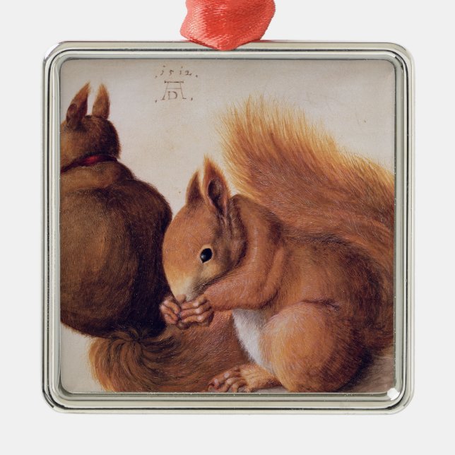 Squirrels, 1512 metal ornament (Front)