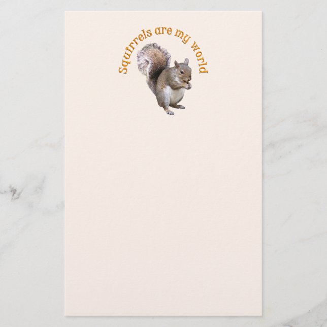 Squirrels are my World Stationery (Front)