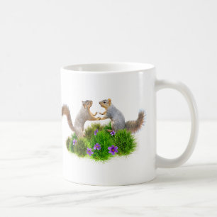 Squirrels Dancing in the Grass Mug
