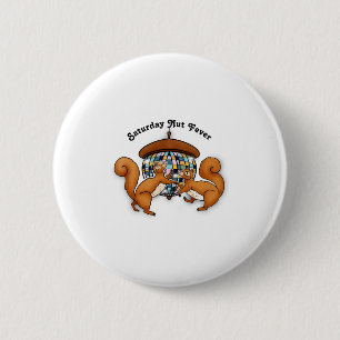 Squirrels Disco Funny Party 2 Inch Round Button