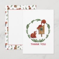 Squirrels Gift Thank You Card