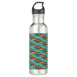 Squirrels jumping in the snow on a Christmas tree 710 Ml Water Bottle