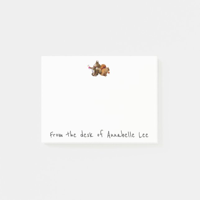 Squirrels Just Wanna Have Fun Post-it Notes (Front)