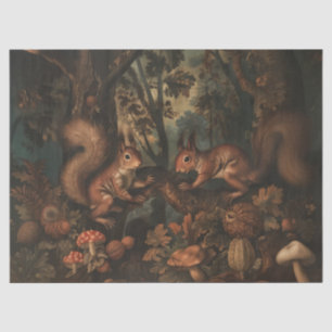 Squirrels - Oil Painting Style Tissue Paper