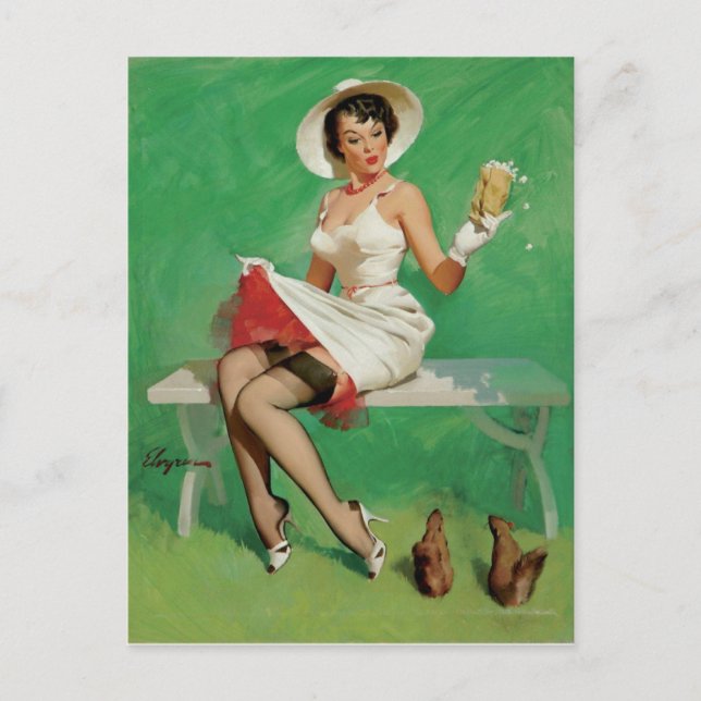 Squirrels Pin Up Postcard (Front)