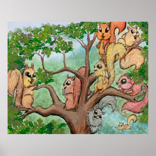 Squirrels Poster
