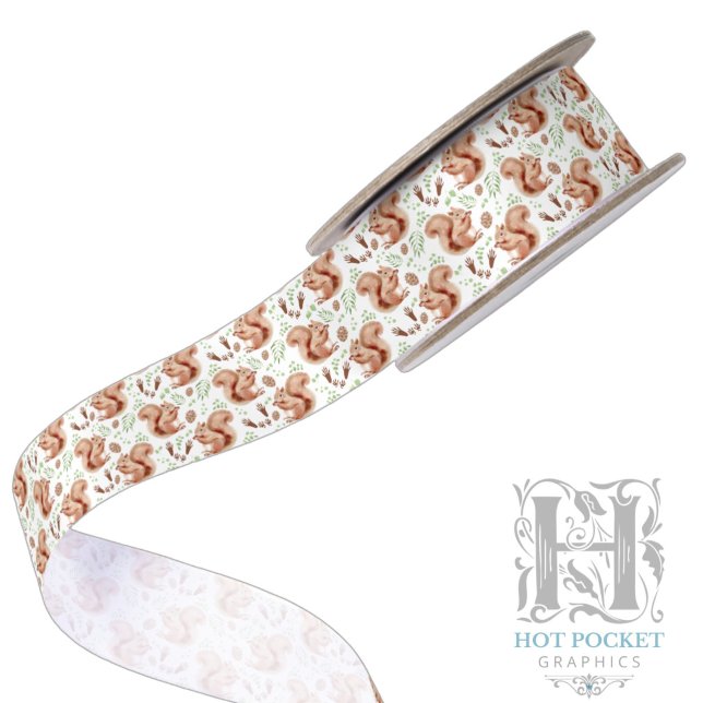 Squirrels Satin Ribbon (Creator Uploaded)