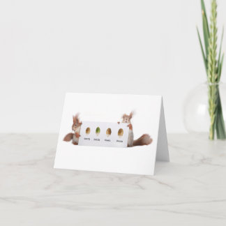 Squirrels with Acorns Card