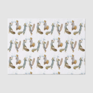 Squirrels with Martinis Tissue Paper