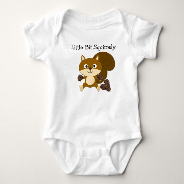 Squirrely Baby Bodysuit (Front)