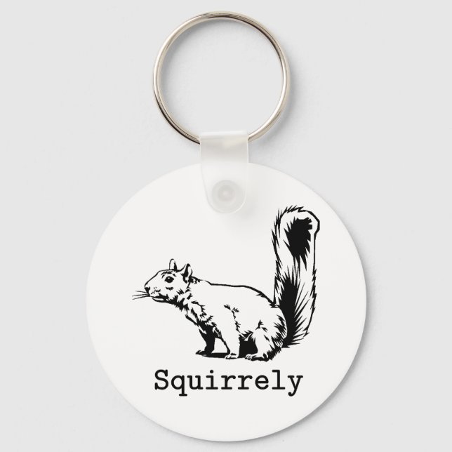 Squirrely Keychain (Front)