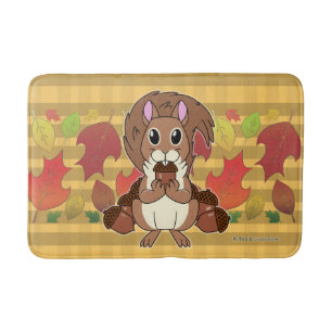 Squirrely Squirrel -  Bath Mat