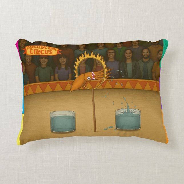Squirty squid accent pillow (Front)