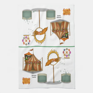Squirty squid kitchen towel