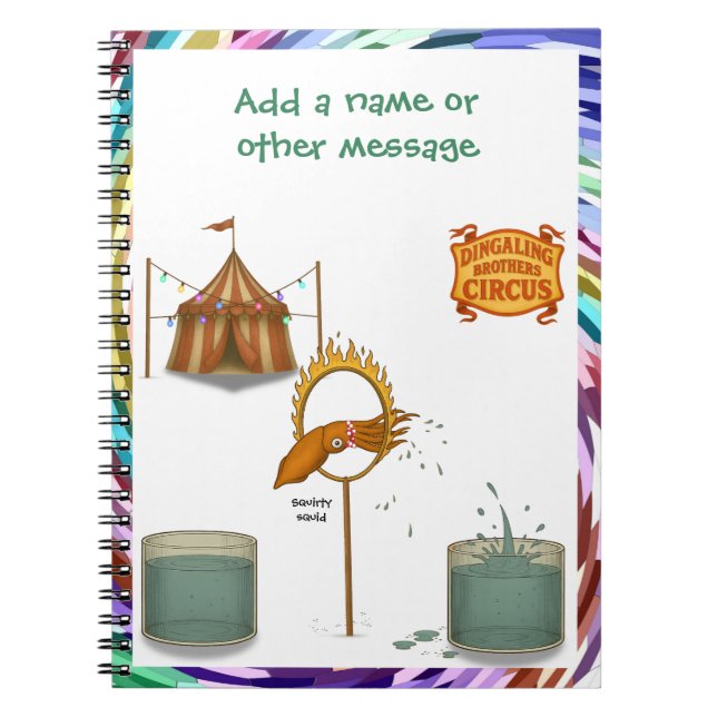 Squirty squid notebook (Front)
