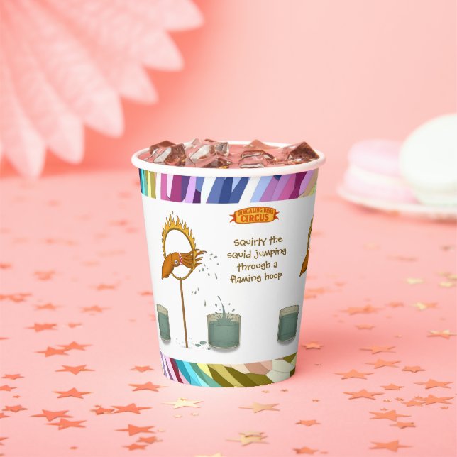 Squirty squid paper cups (Insitu)