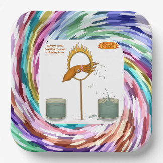 Squirty Squid paper plate