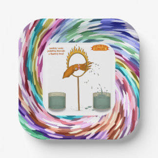 Squirty squid paper plate