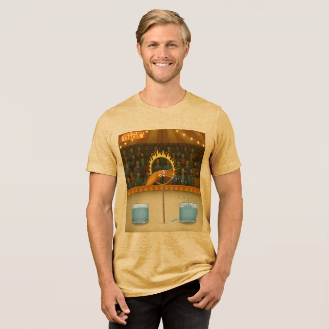 Squirty squid Tri-Blend shirt (Front Full)