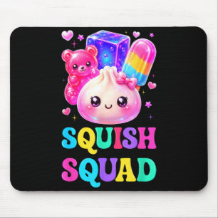 Squish squad cute kawaii dumpling rainbow candy mouse pad