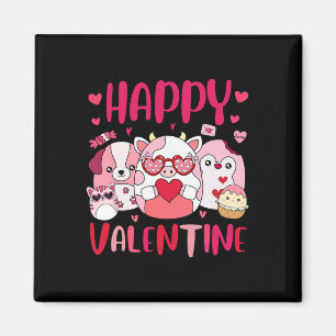 Squish Squad Happy Valentine Gifts Cute For Kids W Magnet