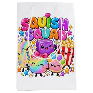 Squish Squad Viral Squishies Popcorn Butter Dumpli Medium Gift Bag