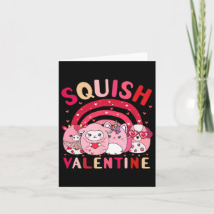 Squish Valentine Squad Gifts Cute For Kids Woman L Card