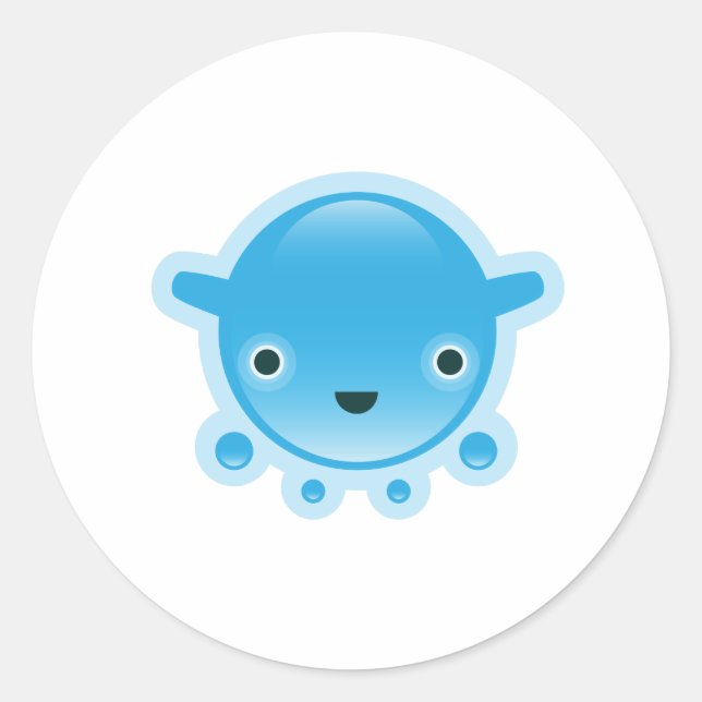 Squishies Blue Bubbo Stickers (Front)