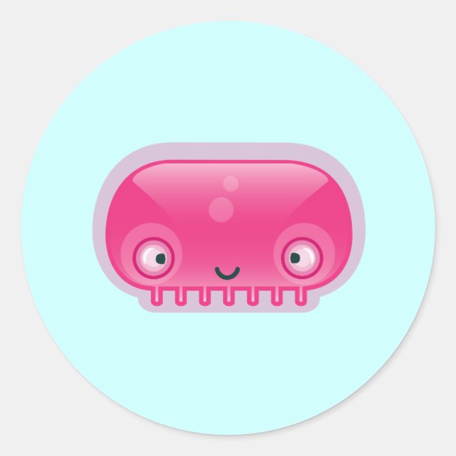 Squishies Pink Bloop Stickers (Front)