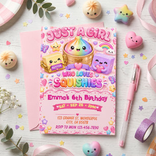 Squishy Birthday  Invitation