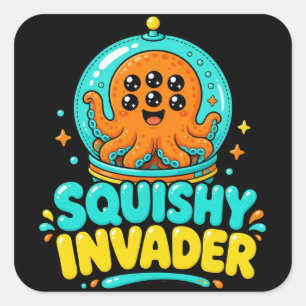 Squishy Invader Sticker