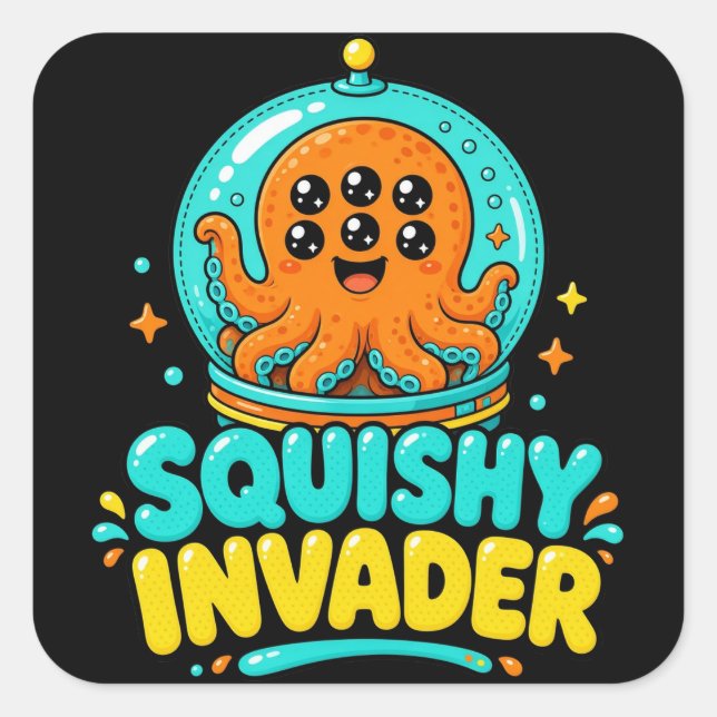Squishy Invader Sticker (Front)
