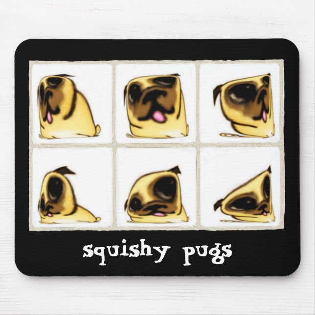 Squishy Pugs Mousepad (Front)