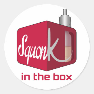 Squonker Box Classic Round Sticker
