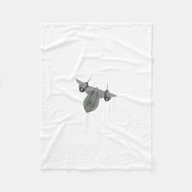 SR71 Blackbird Fleece Blanket (Front)