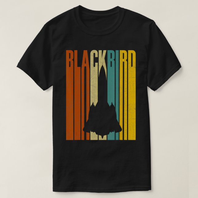SR71 Blackbird Military Jet  T-Shirt (Design Front)