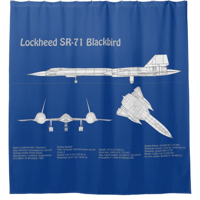 SR-71 Blackbird - Airplane Blueprint Plans ABD (Front)