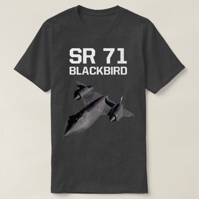 SR 71 Blackbird, Airplane Jet Shirt  (Design Front)