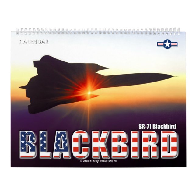 SR-71 BLACKBIRD CALENDAR (Cover)
