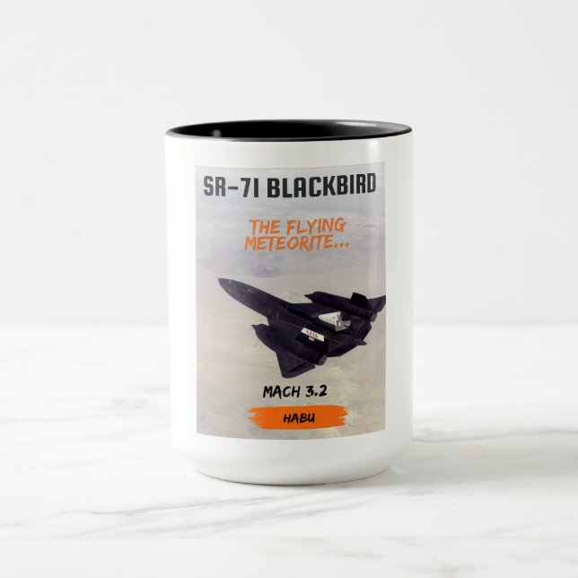 SR-71 Blackbird Habu Designer Mug (Centre)