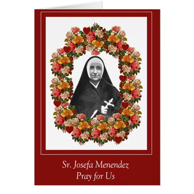 Sr. Josefa Menendez Nun Roses (Front)