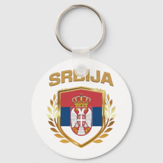 Srbija Flag Shield Serbia Keychain