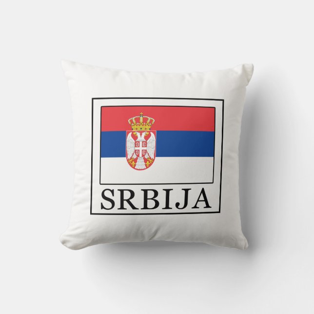 Srbija Throw Pillow (Front)