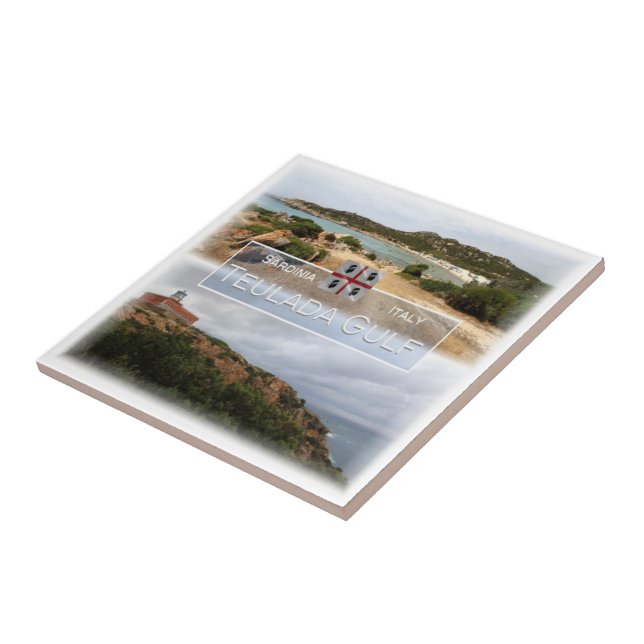 SRD029 TEULADA GULF, Sardinia, Tile (Side)