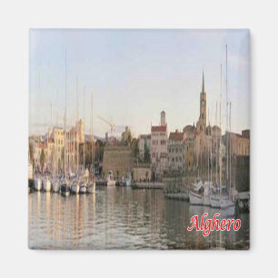 SRD067 ALGHERO, Panorama, Sardinia, Fridge Magnet