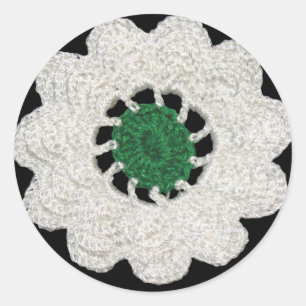 Srebrenica cvijet classic round sticker